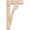 Ekena Millwork Merced Block Smooth Bracket w/ Offset Brace, Douglas Fir, 5 1/2"W x 16"D x 28"H BKT0604X16X28MRC05SDF - alternate 4